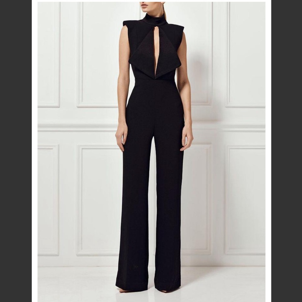 BRAND NEW Black Pantsuit with Cutout Back